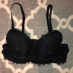 Black Aerie Push Up Bra Size: 32A